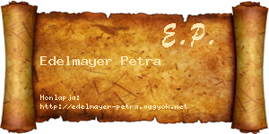 Edelmayer Petra névjegykártya