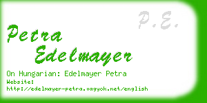 petra edelmayer business card